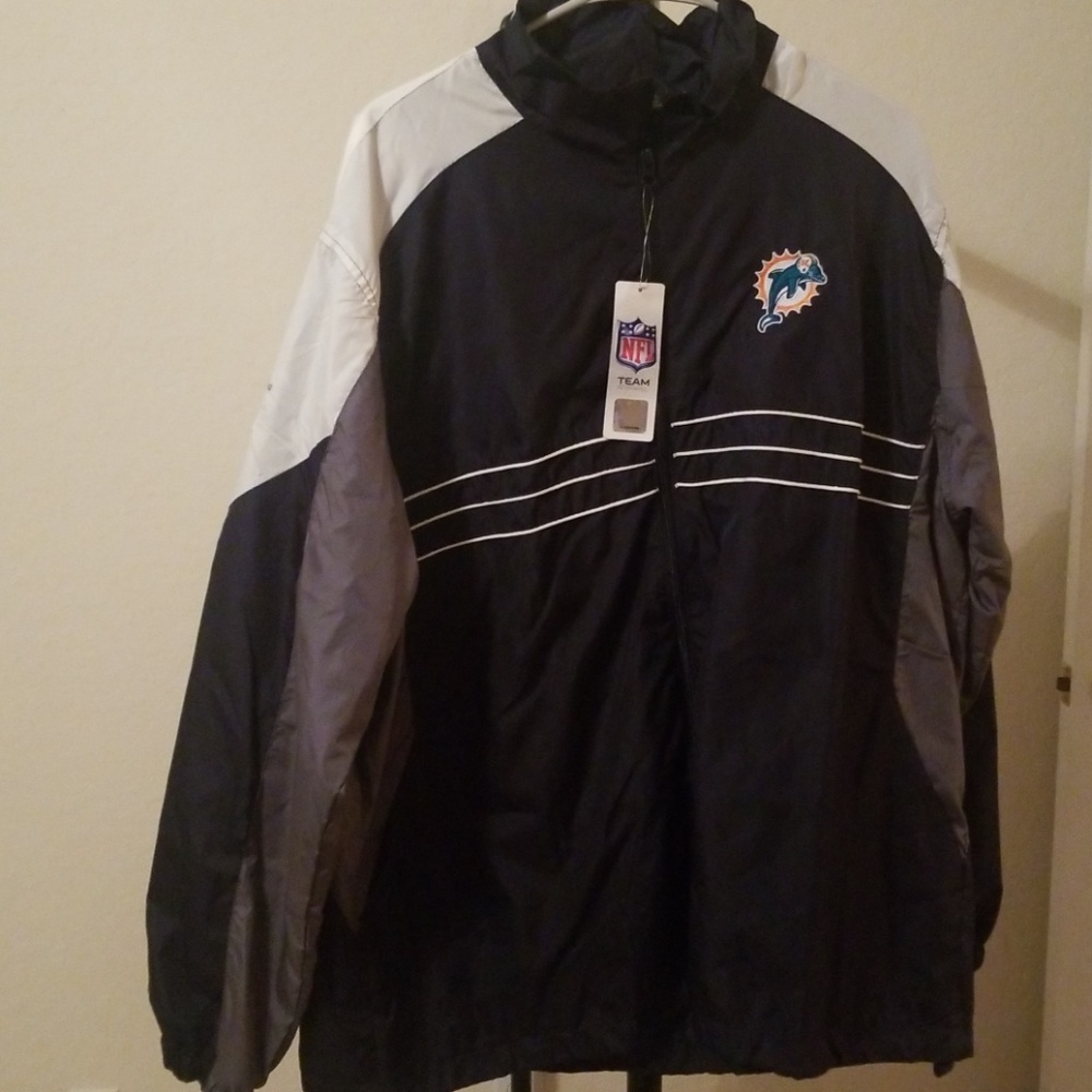 Miami dolphins vintage si jacket xl new with tags